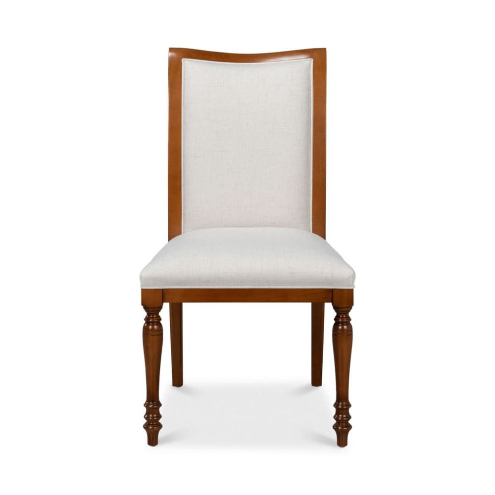 Dining Chairs Polk Fabric Side Chair Brown