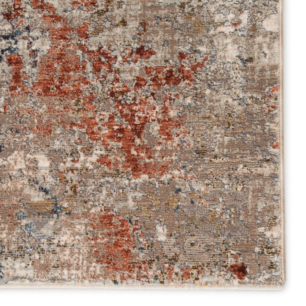 Runners Arabella Abstract Tan/ Rust Runner Rug (2'5"X10')