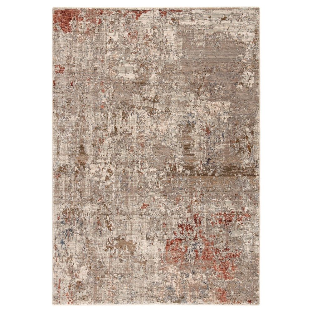 Runners Arabella Abstract Tan/ Rust Runner Rug (3'X8')