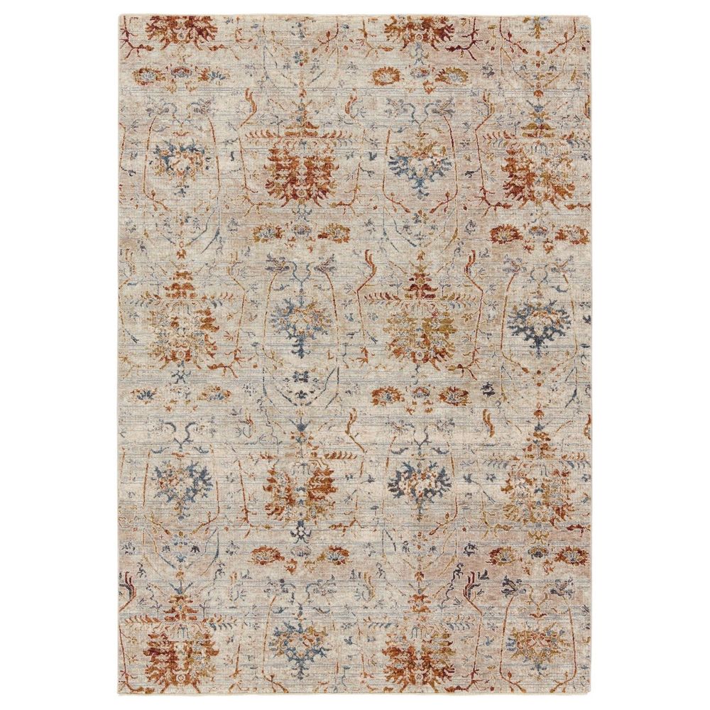 Runners Omari Trellis Taupe/ Red Runner Rug (2'5"X10')