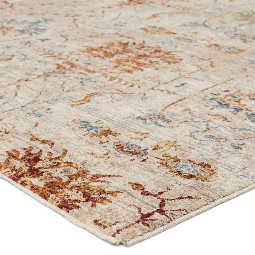 Runners Omari Trellis Taupe/ Red Runner Rug (2'5"X10')