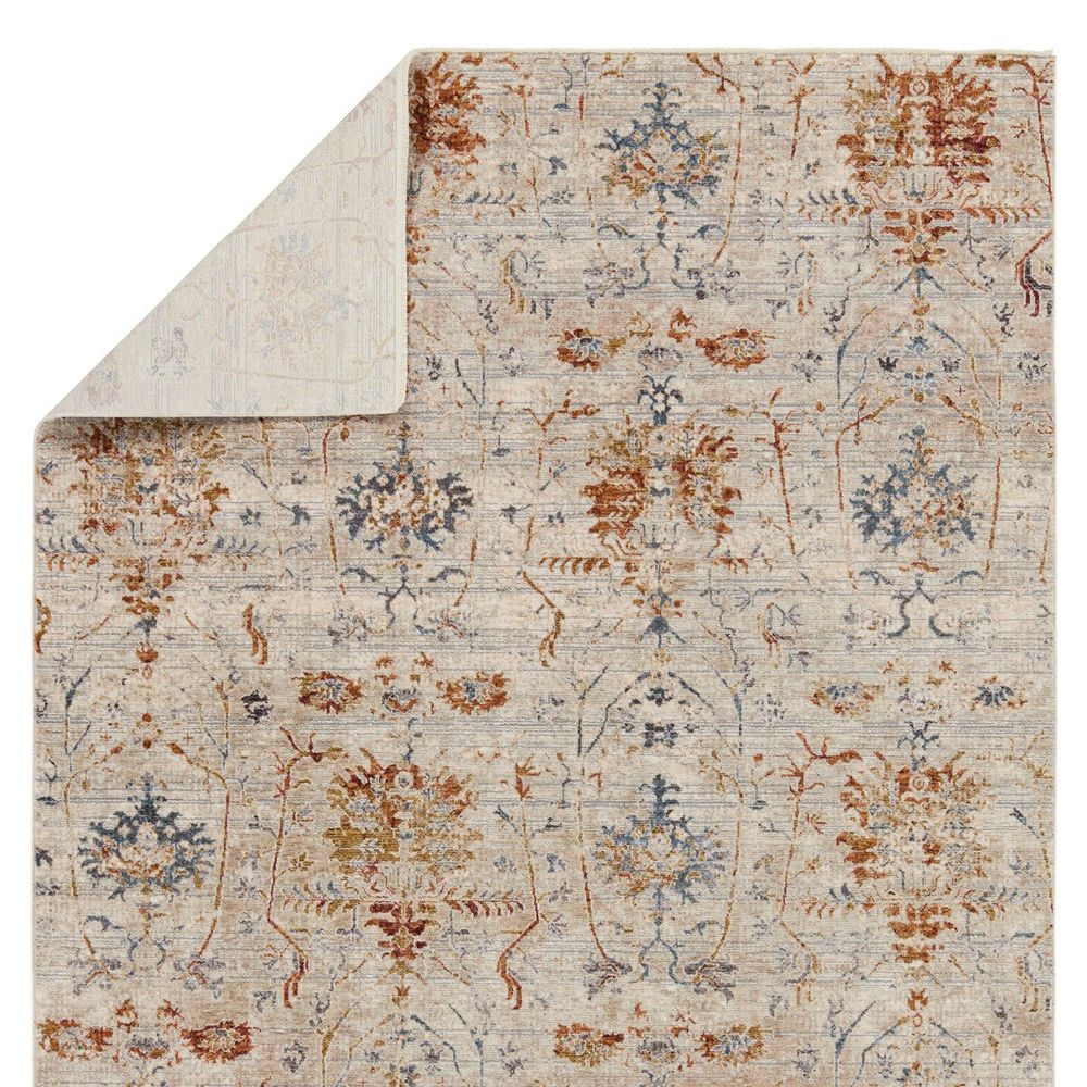 Runners Omari Trellis Taupe/ Red Runner Rug (2'5"X10')