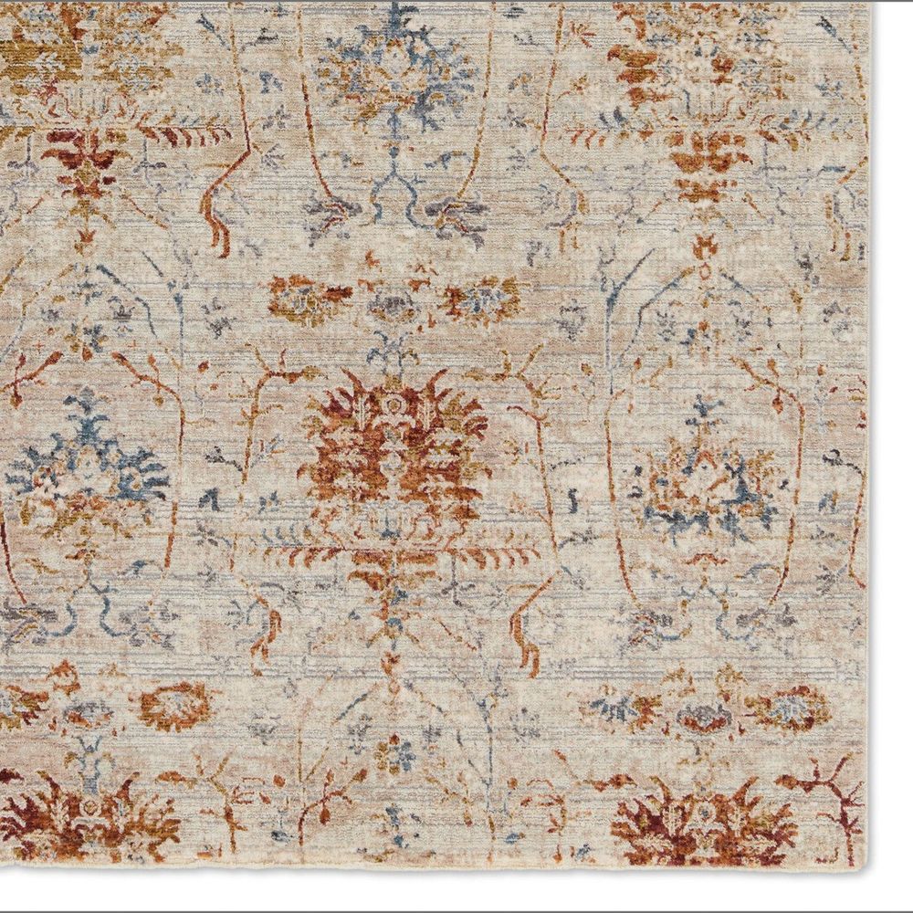 Runners Omari Trellis Taupe/ Red Runner Rug (2'5"X10')