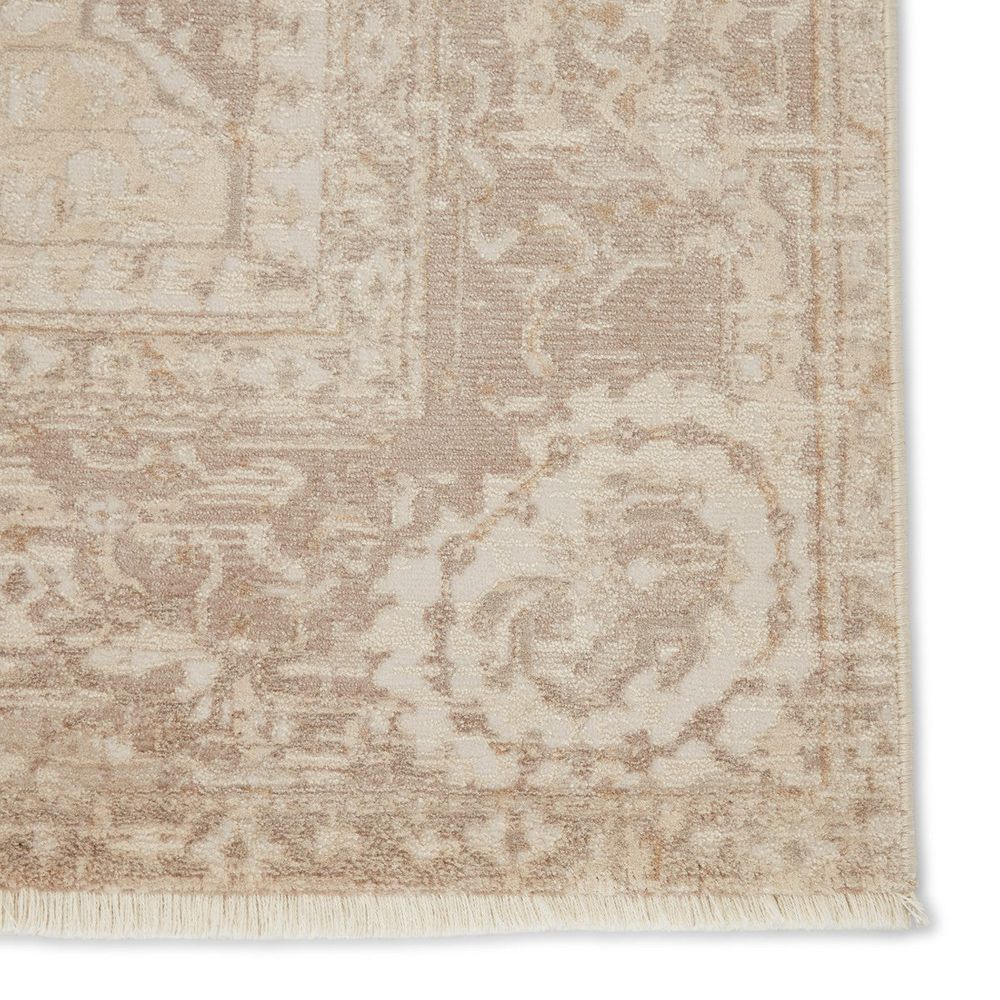 Runners Manipur Trellis Gold/ Light Gray Runner Rug (2'6"X8')