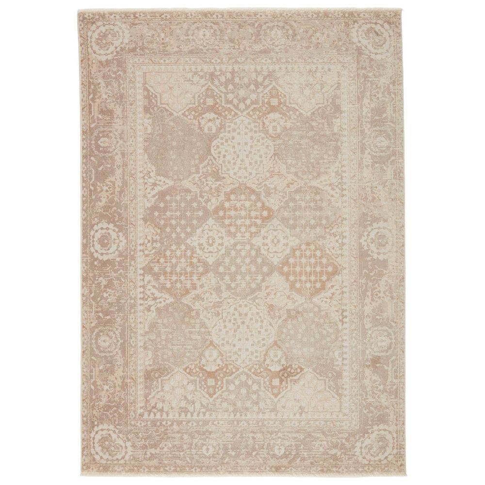 Runners Manipur Trellis Gold/ Light Gray Runner Rug (2'6"X12')
