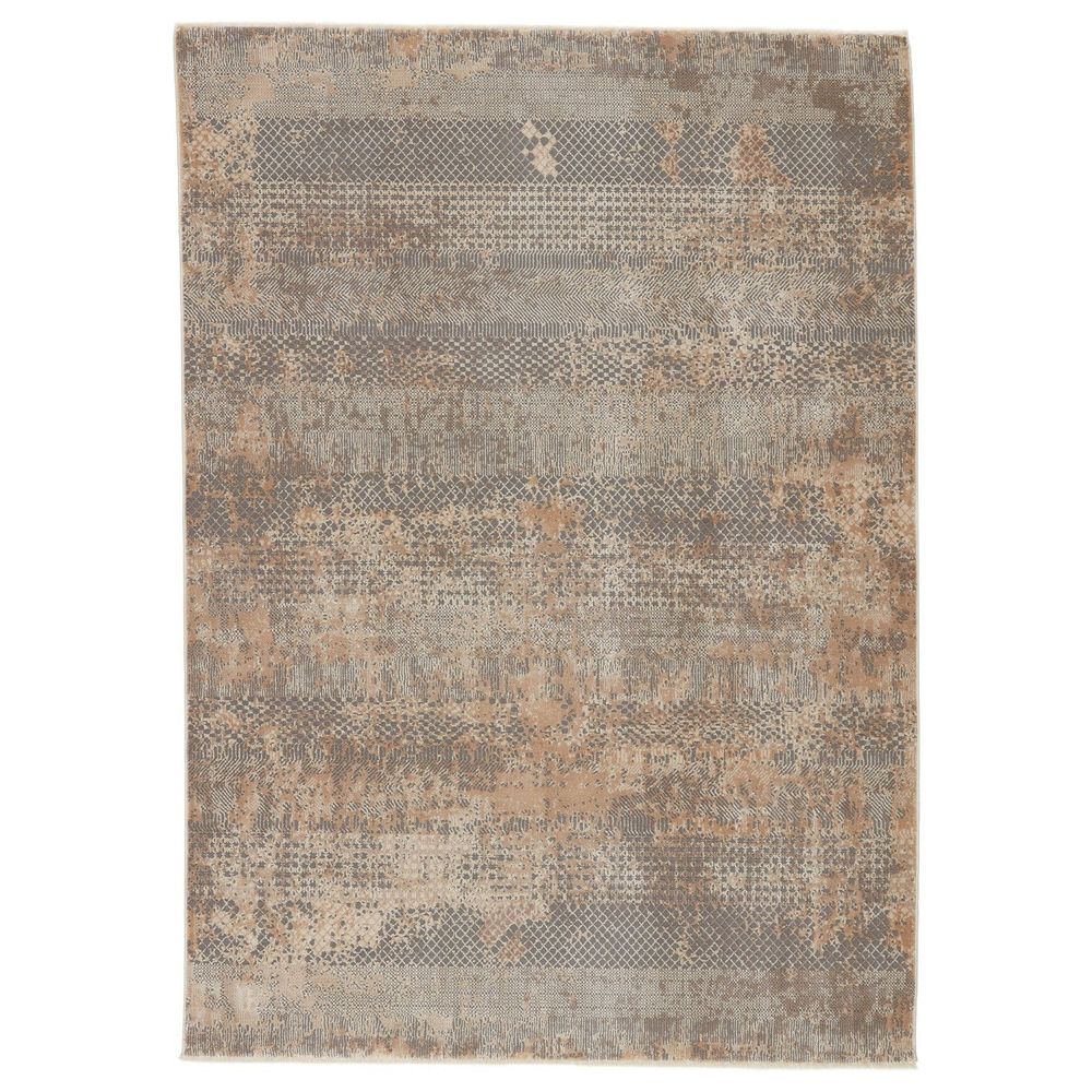 Runners Aven Tribal Gray/ Tan Runner Rug (2'6"X8')
