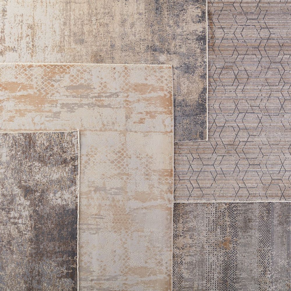 Aveline Tribal Gold/ White Runner Rug (2'6"X8')