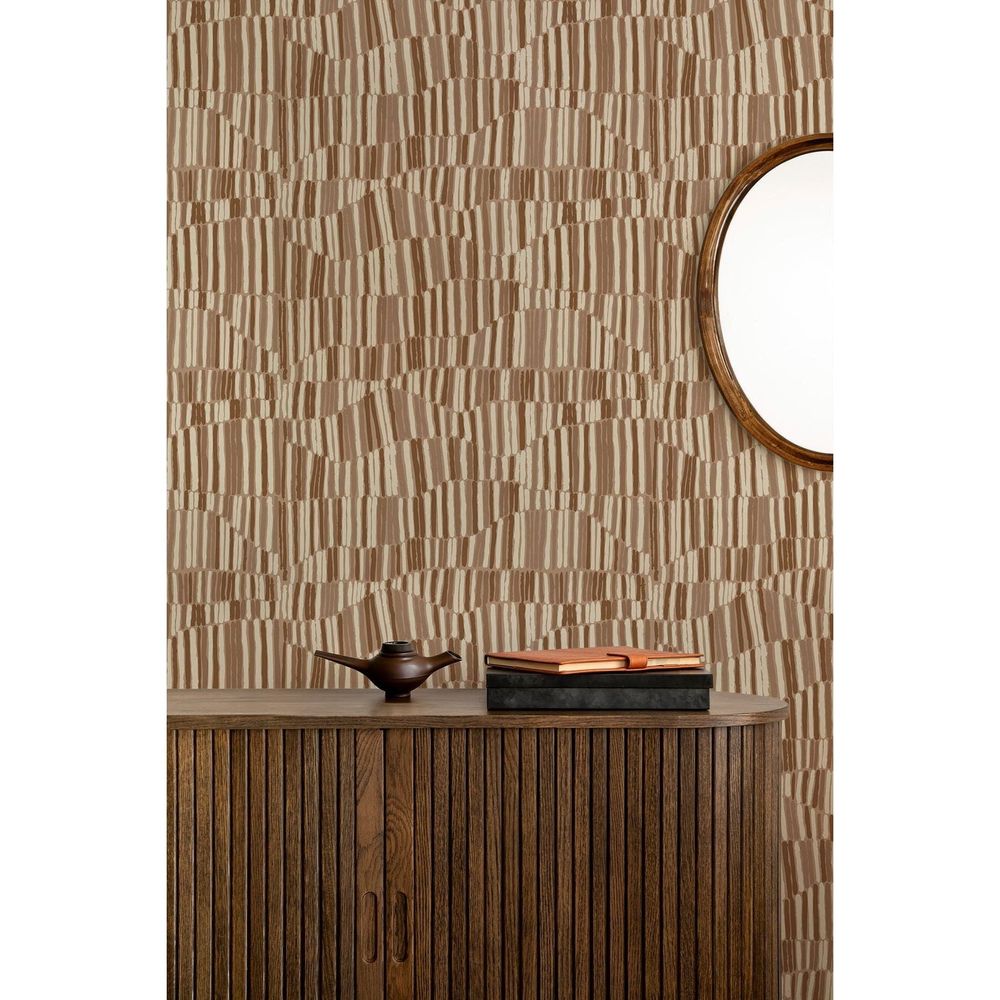 Jamaican Waves Wallpaper-Mitchell Black-MITCHB-WCFM10-BL-PM-10-Wall PaperPatterns Stone Blue-Premium Matte Paper-3-France and Son