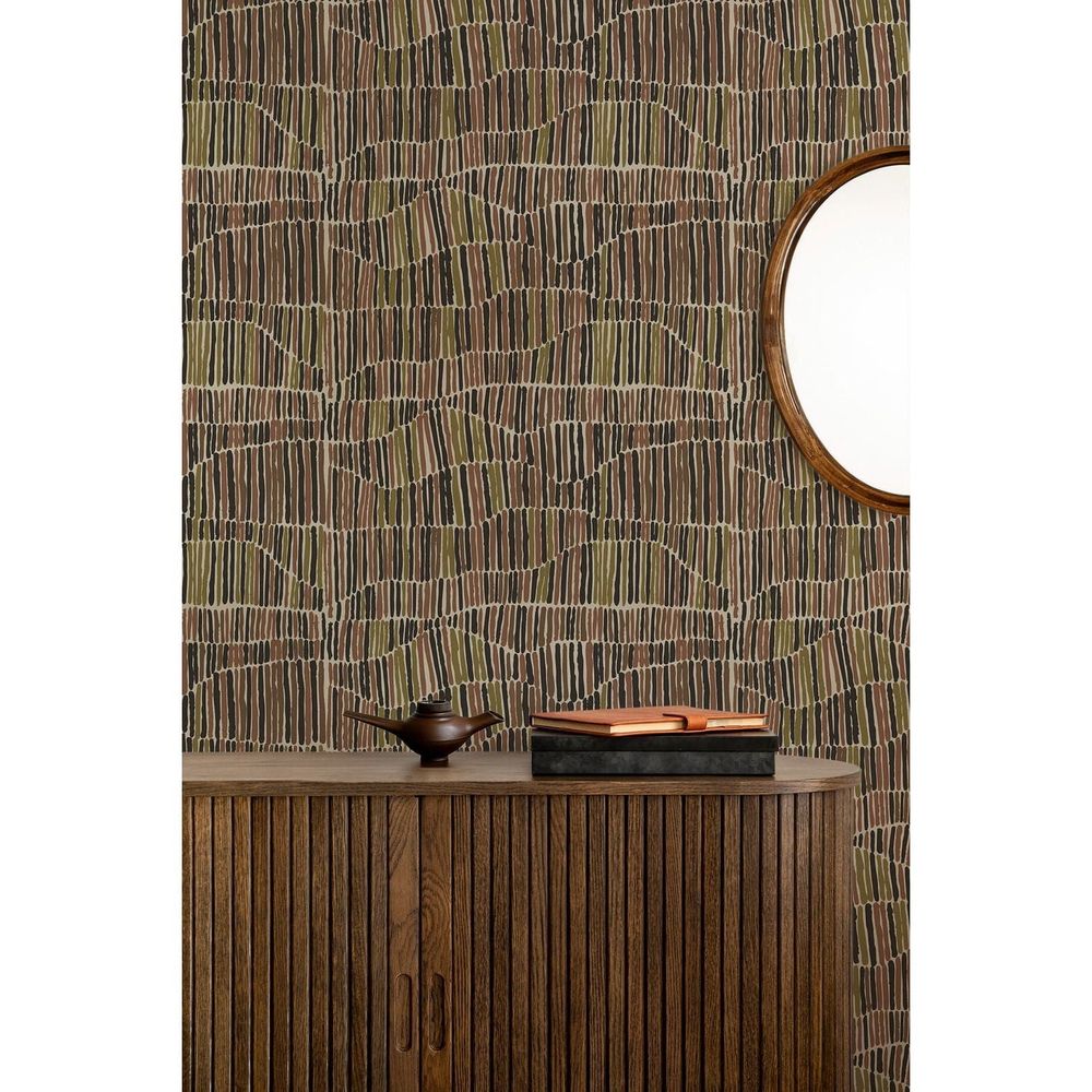 Jamaican Waves Wallpaper-Mitchell Black-MITCHB-WCFM10-BL-PM-10-Wall PaperPatterns Stone Blue-Premium Matte Paper-6-France and Son