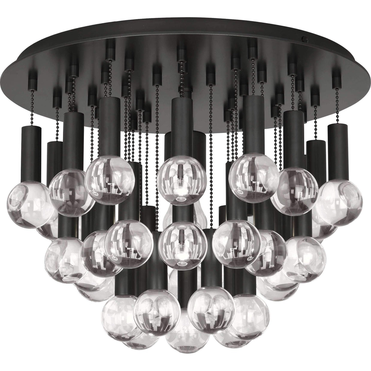 Jonathan Adler Milano Flushmount-Robert Abbey Fine Lighting-ABBEY-Z754-Flush MountsDeep Patina Bronze-2-France and Son