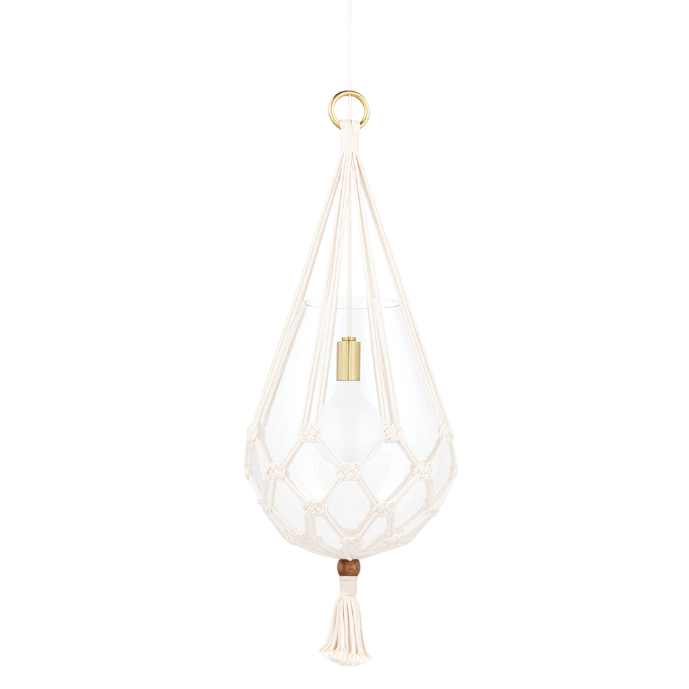 Tessa 1 Light Large Pendant-Mitzi-HVL-H411701L-AGB-Pendants-1-France and Son