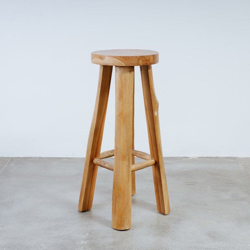 Saint Moritz Teak Bar Stool-France & Son-FL1117-Bar Stools-1-France and Son