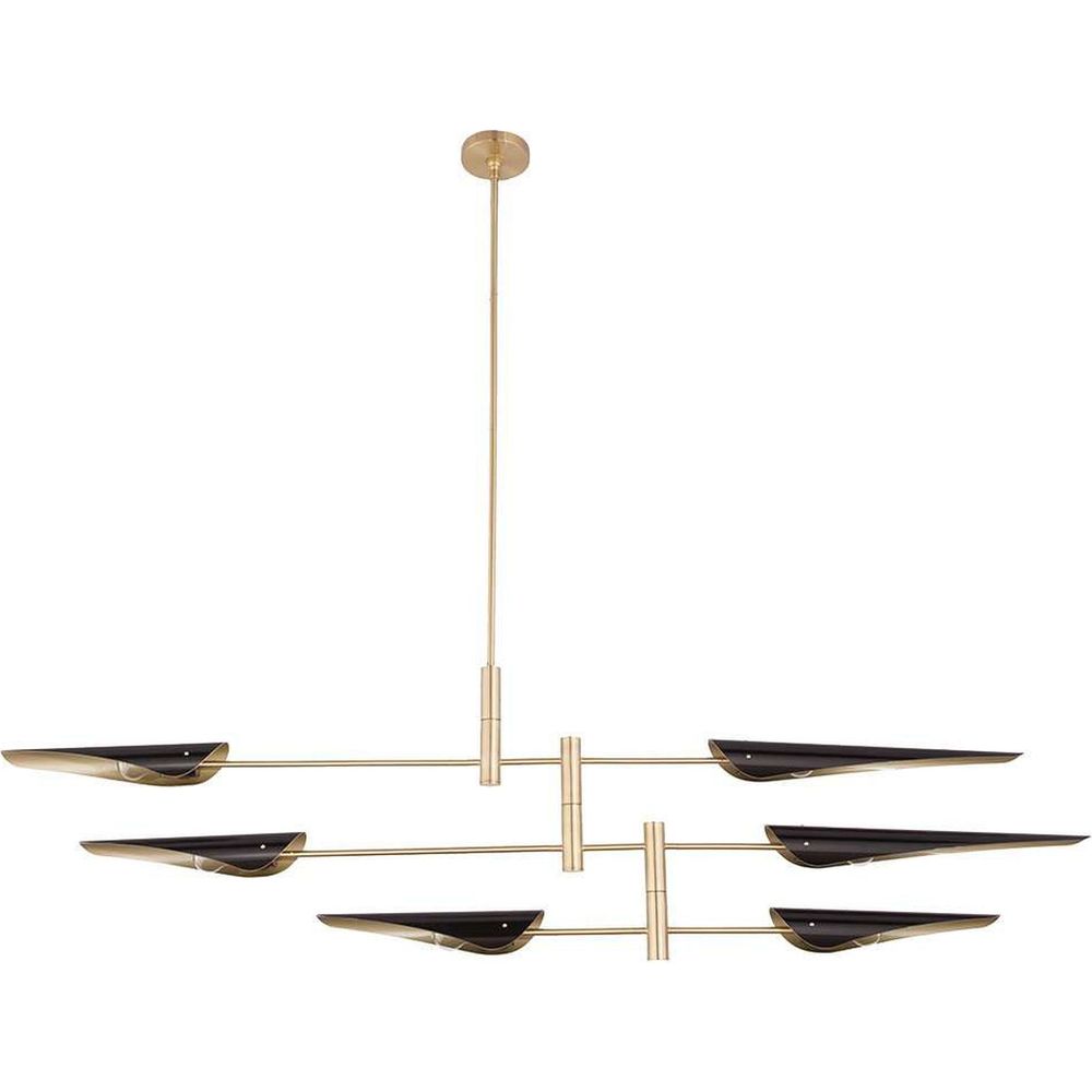 Modern Plato Mobile Chandelier-France & Son-LM4286PBLK-Chandeliers-1-France and Son