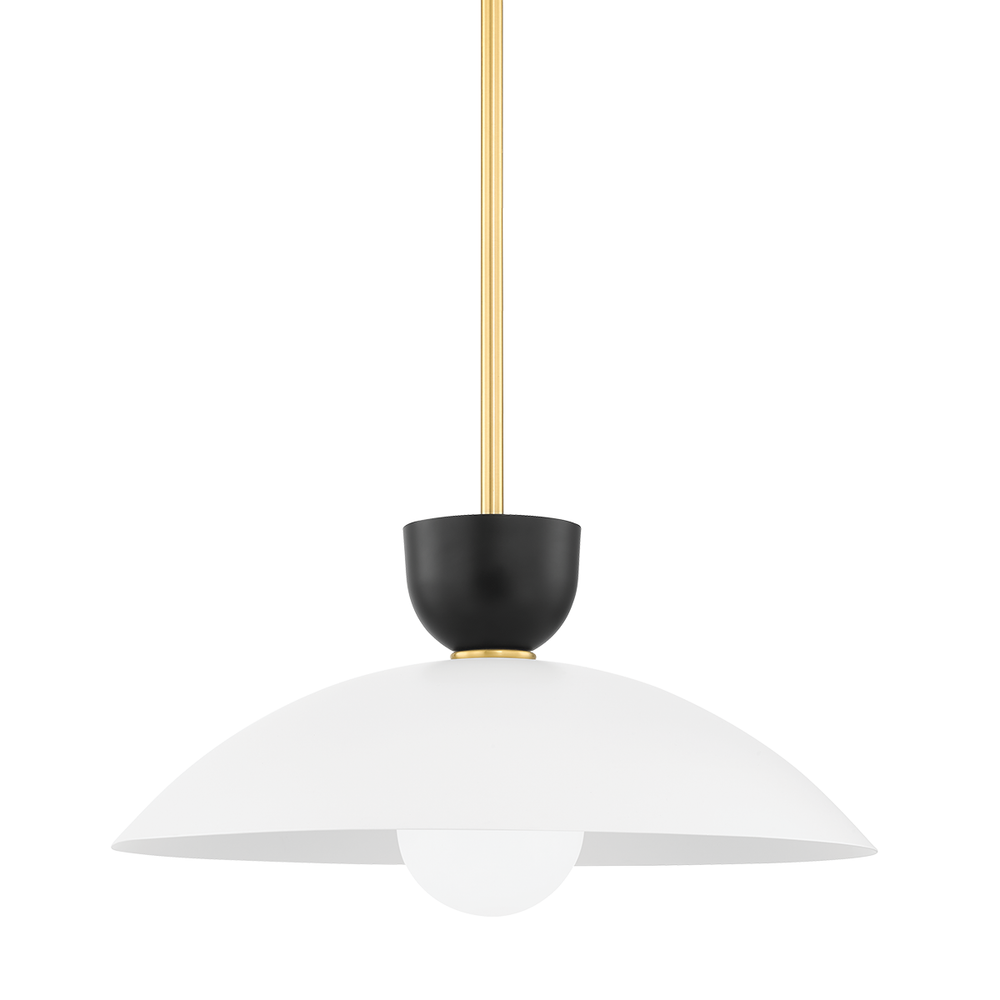 Whitley 1 Light Large Pendant-Mitzi-HVL-H481701L-AGB-PendantsAged Brass-1-France and Son