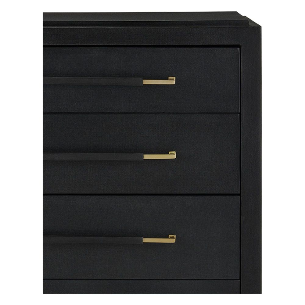 Verona Black Five-Drawer Chest