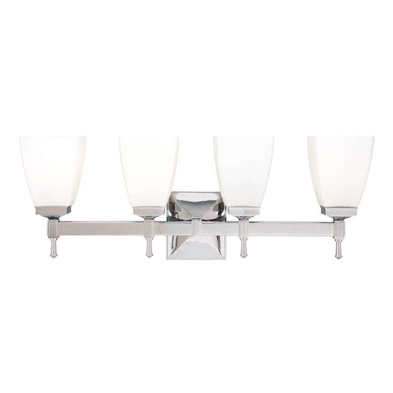 Kent 4 Light Bath Bracket-Hudson Valley-HVL-654-PC-Bathroom LightingPolished Chrome-1-France and Son