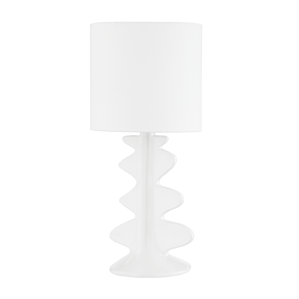 Liwa 1 Light Table Lamp-Mitzi-HVL-HL684201-AGB/CGW-Table LampsCeramic Gloss White-3-France and Son
