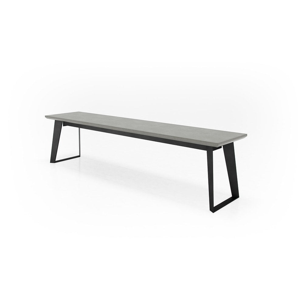 Amsterdam Bench - Gray Concrete