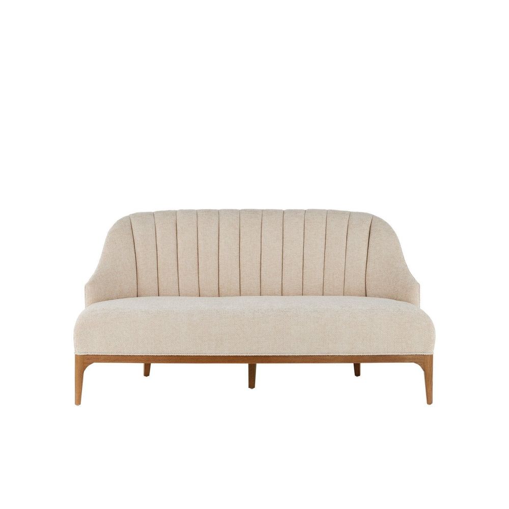 Settees Inga Settee, Crhom Nona Oatmeal