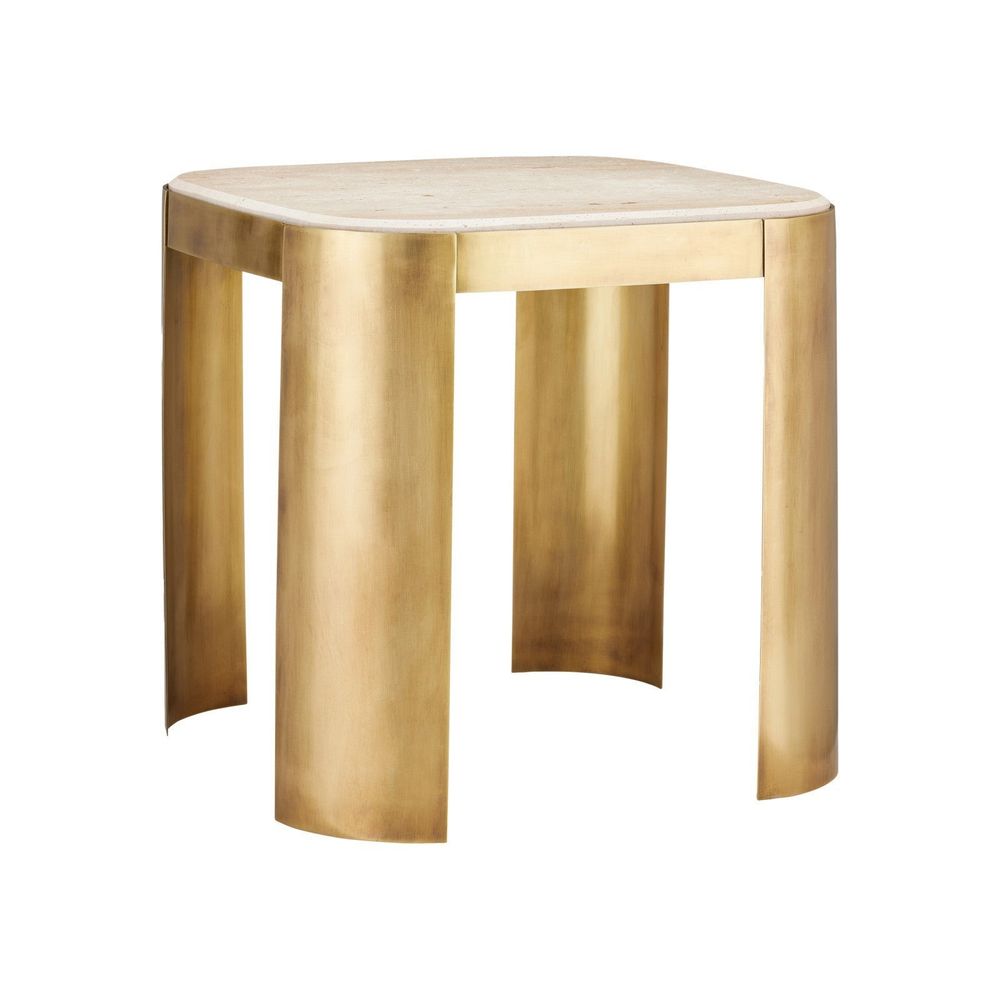 Side Tables Sev Travertine Accent Table