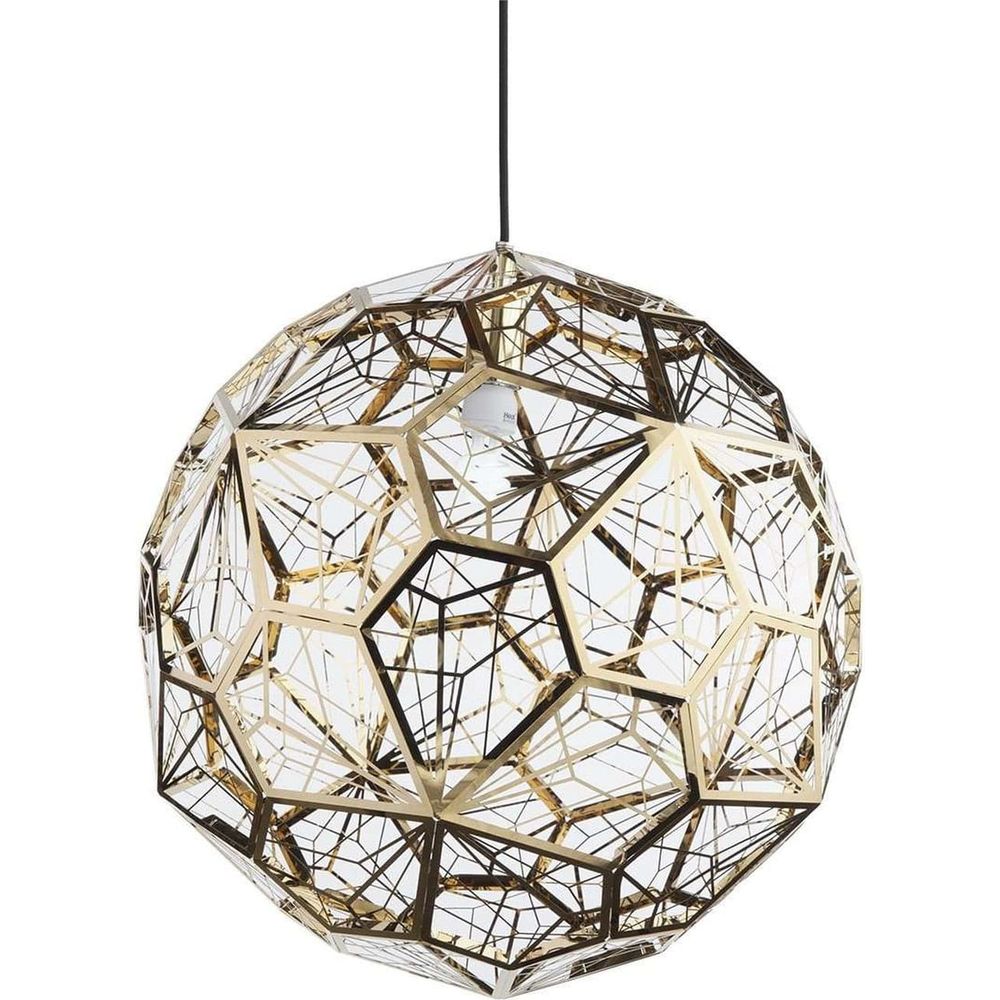 Tom Dixon Etch Light Web Stainless Steel Pendant Gold