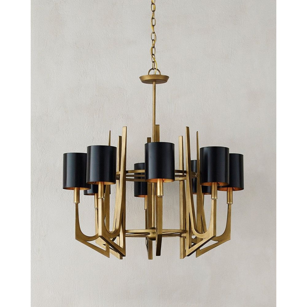 Chandeliers Umberto Brass Chandelier