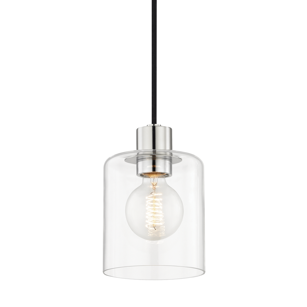 Neko 1 Light Pendant-Mitzi-HVL-H108701-PN-PendantsPolished Nickel-3-France and Son