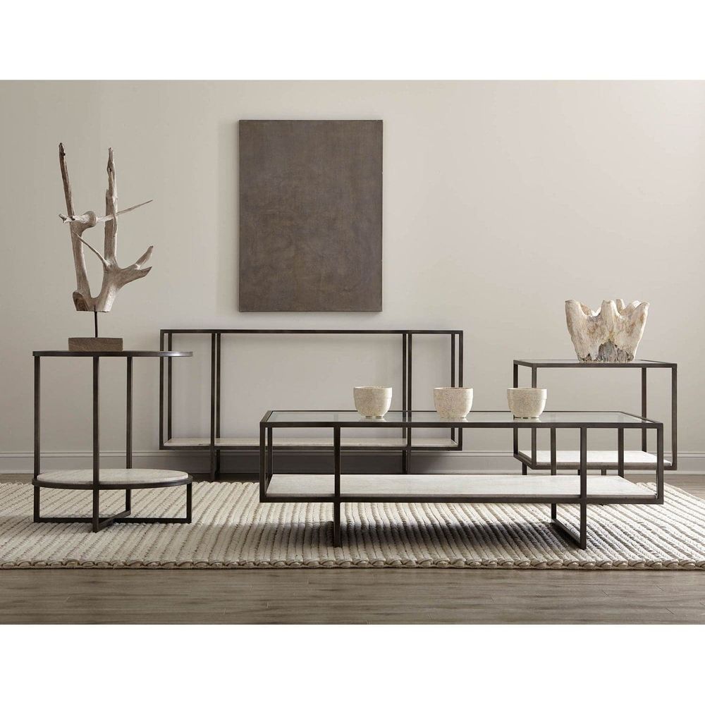 Harlow Metal Rectangular Cocktail Table-Bernhardt-BHDT-514021-Coffee Tables-2