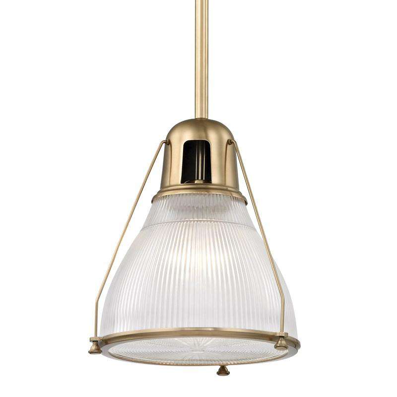 Haverhill 1 Light Pendant-Hudson Valley-HVL-7311-AGB-PendantsAged Brass-1-France and Son