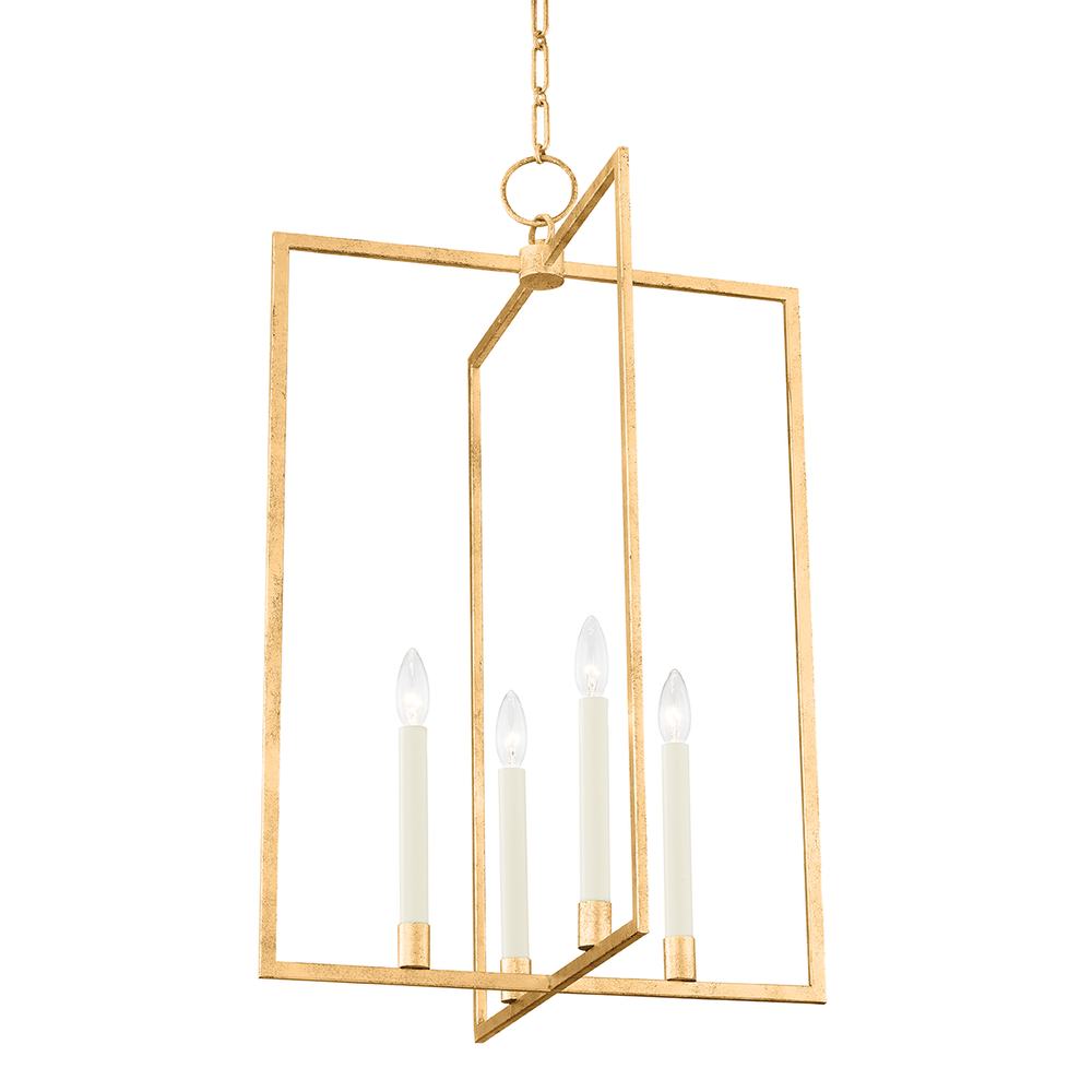 Middleborough 4 Light Large Pendant-Hudson Valley-HVL-MDS422-GL-PendantsGold Leaf-2-France and Son
