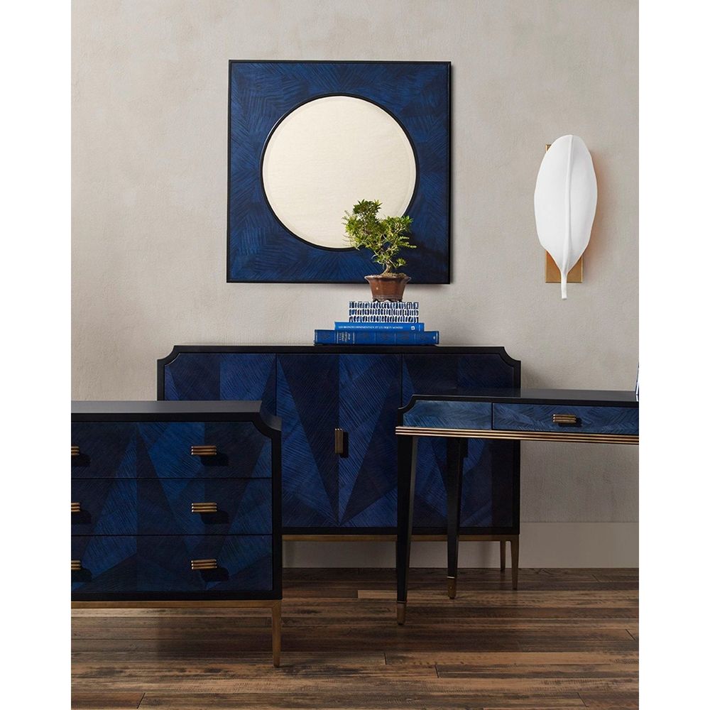 Kallista Square Blue Mirror