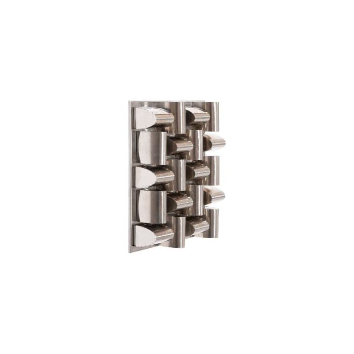 Arete Wall Tile, Stainless Steel-Phillips Collection-PHIL-CH65060-Wall Decor-2-France and Son