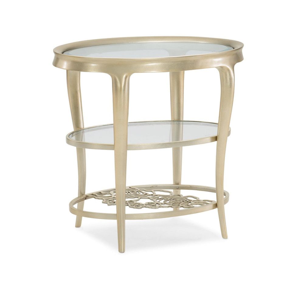 Side Tables Flora - Silver, Clear