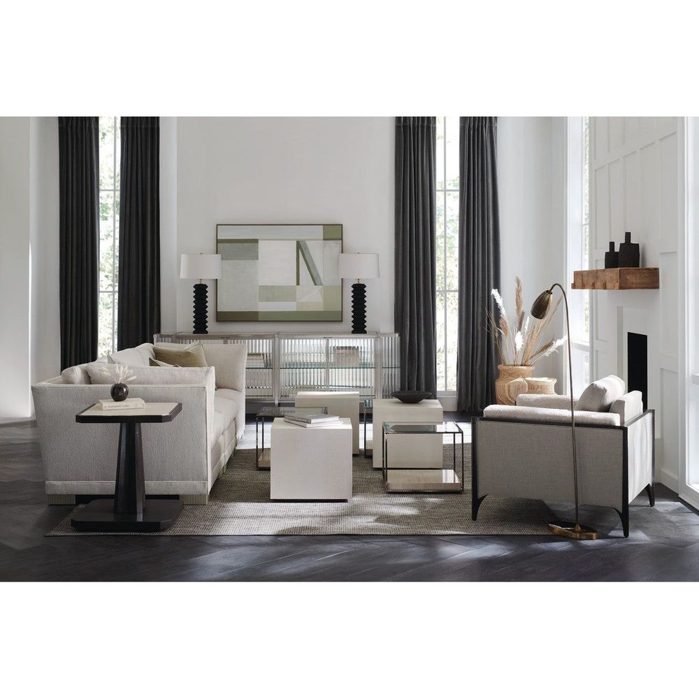 Sectionals: Parts Sanctuary Corner Sectional Unit - Brown, Silver