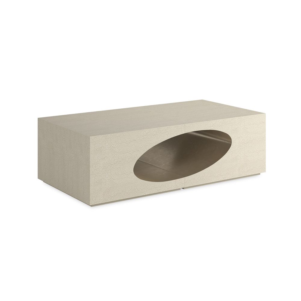 Coffee Tables Rift Cocktail Table - Off White, Taupe, Silver