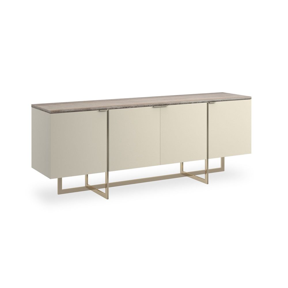 TV Stands & Media Consoles Postcard Media - White, Gold