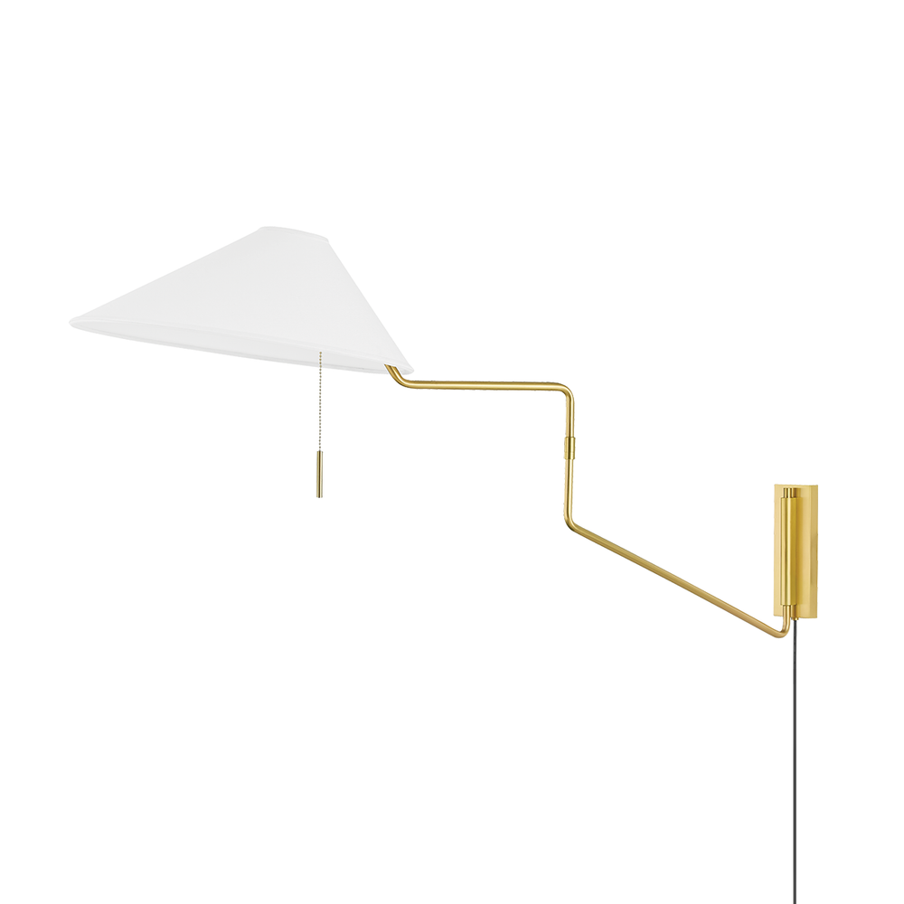 1 Light Portable Wall Sconce-Mitzi-HVL-HL647201-AGB-Wall LightingAged Brass-1-France and Son