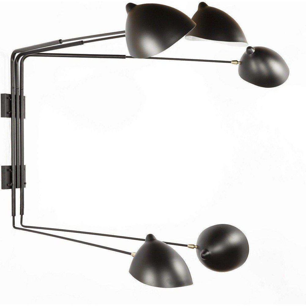 Mid-Century Modern Reproduction Five Arm MSC-R5 Rotating Sconce - Short Inspired by Serge Mouille