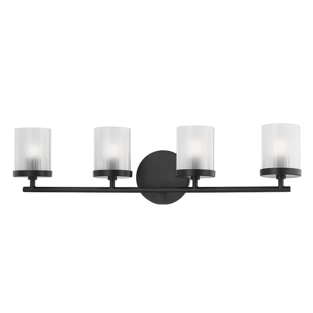 Ryan 4 Light Bath Bracket Soft Black-Mitzi-HVL-H239304-SBK-Bathroom Lighting-1-France and Son