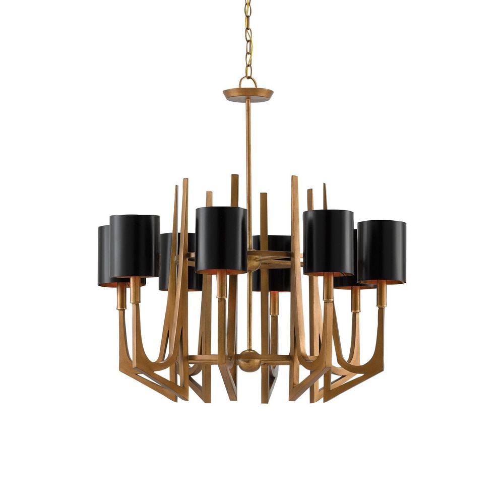 Chandeliers Umberto Brass Chandelier