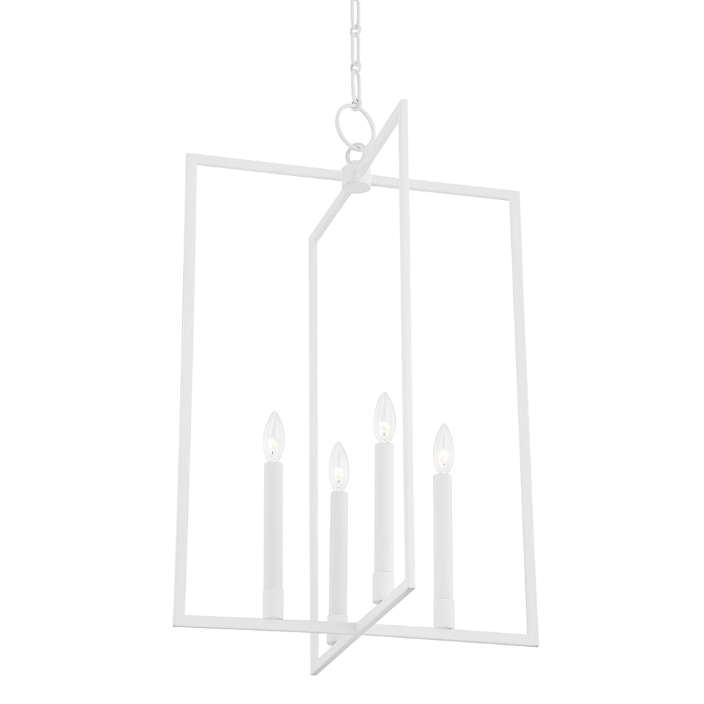 Middleborough 4 Light Large Pendant-Hudson Valley-HVL-MDS422-WP-PendantsWhite Plaster-3-France and Son