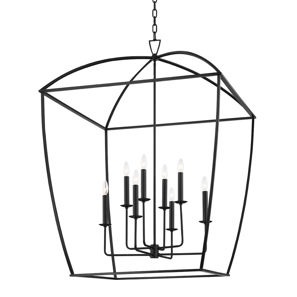 Bryant 8 Light Extra Large Pendant-Hudson Valley-HVL-8334-AI-PendantsAged Iron-1-France and Son