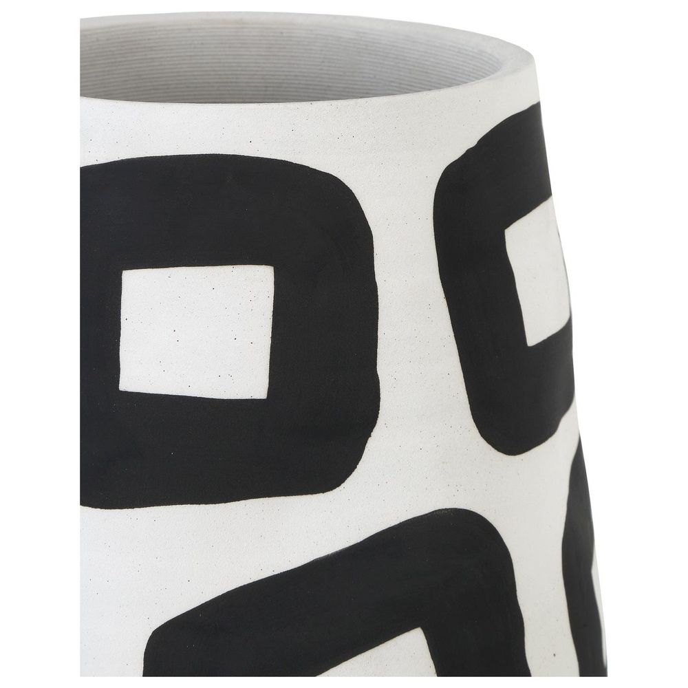 Pagliacci Large Black & White Vase
