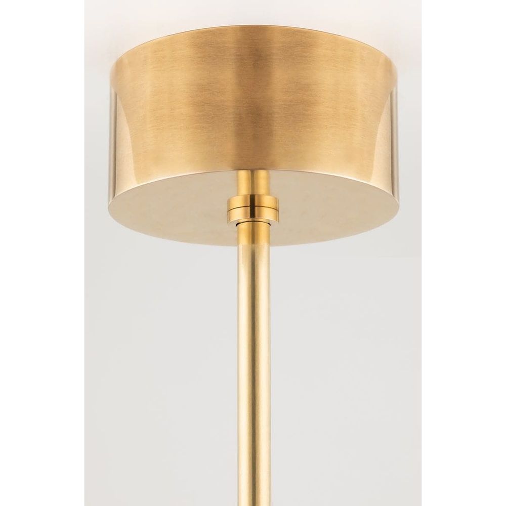 Saturn 4 Light Led Flush Mount-Hudson Valley-HVL-4104-AGB-Flush MountsAged Brass-5-France and Son
