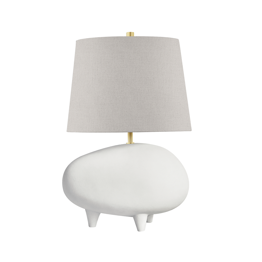 Tiptoe - 1 Light Table Lamp-Hudson Valley-HVL-KBS1423201A-AGB/MW-Table LampsAged Brass W/ Matte White-2-France and Son
