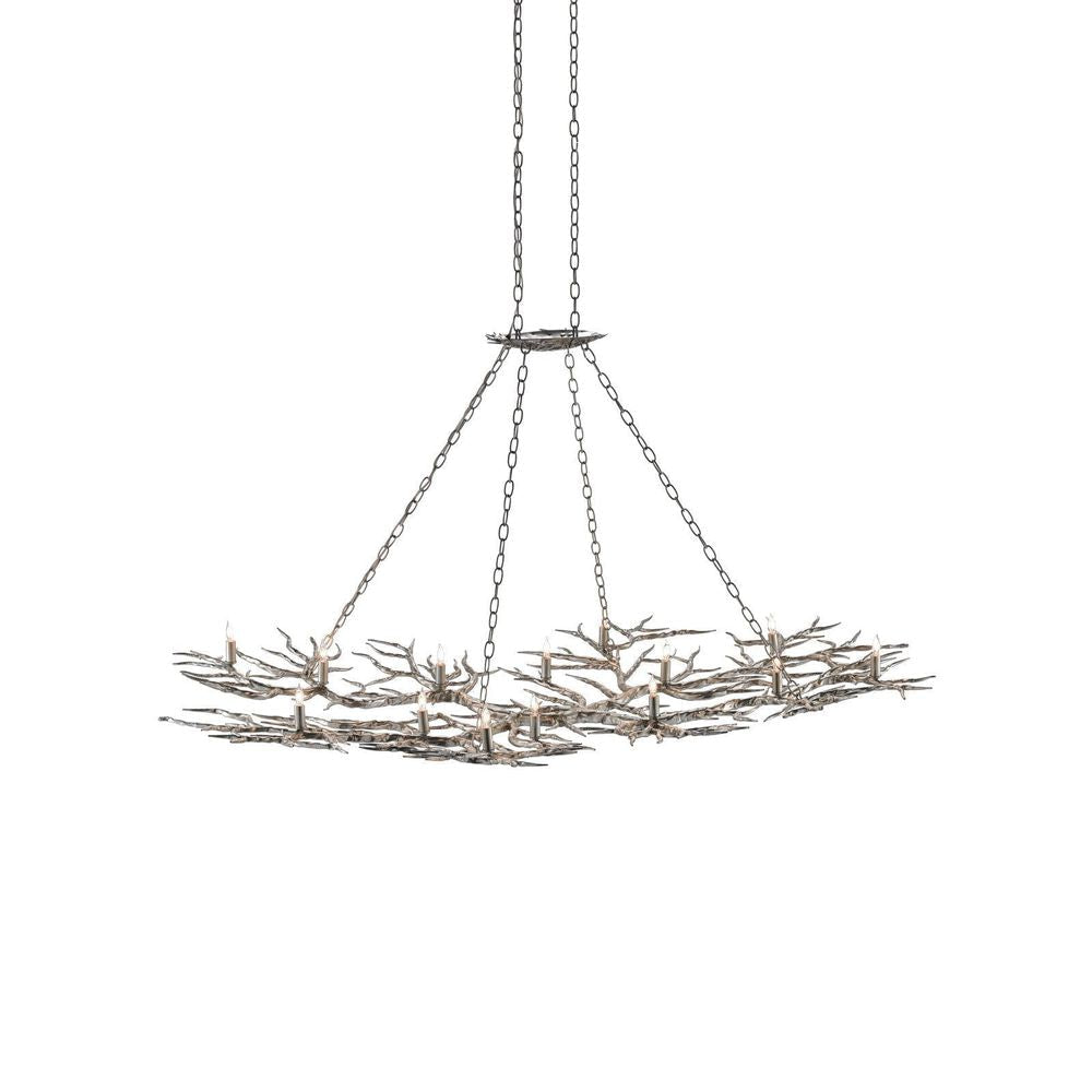 Chandeliers Rainforest Large Silver Chandelier