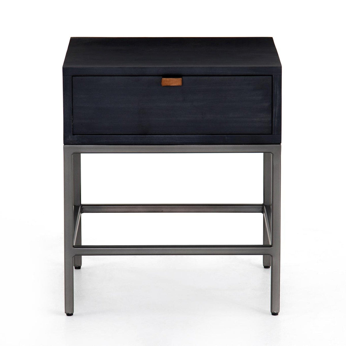 Trey End Table with storage drawer open