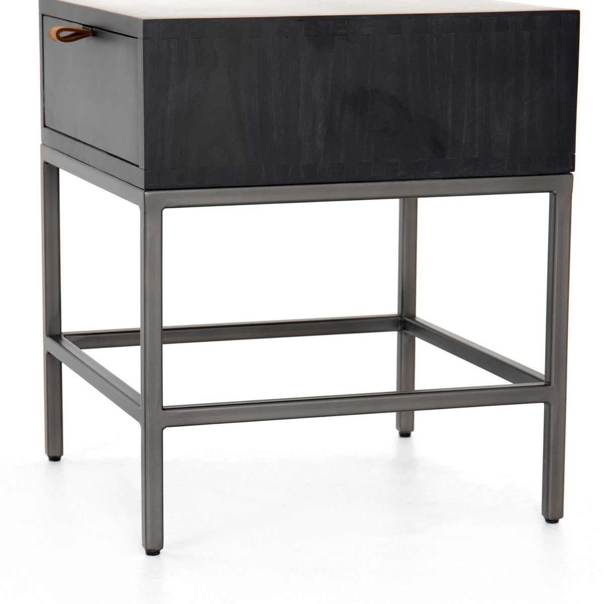 Trey End Table - Black Wash Poplar