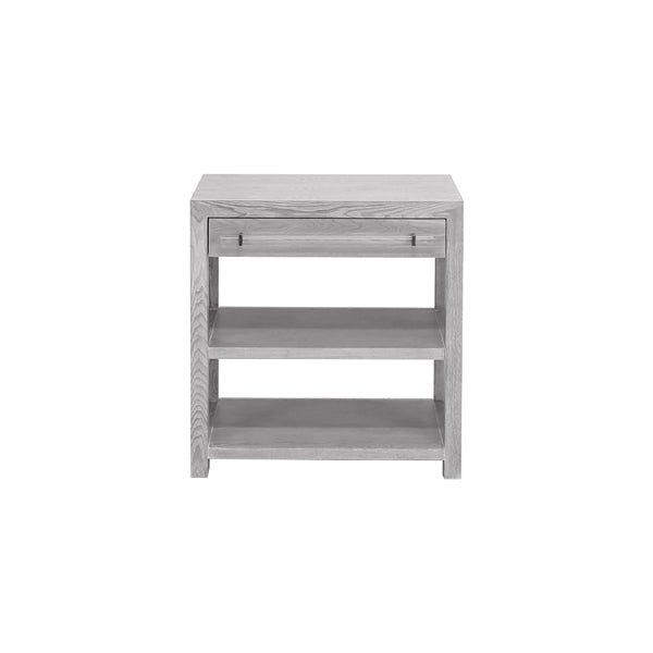 Side Tables Garbo - Side Table In Glossy White/Includes Brass & Nickel Hrdwr Options W Acrylic Rod