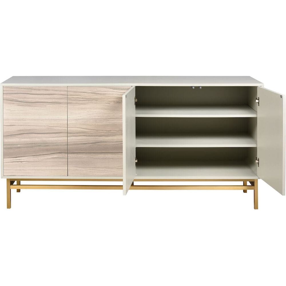 Reynolds Credenza - Almond-Elk Home-ELK-H0015-9938-Sideboards & Credenzas-5-France and Son